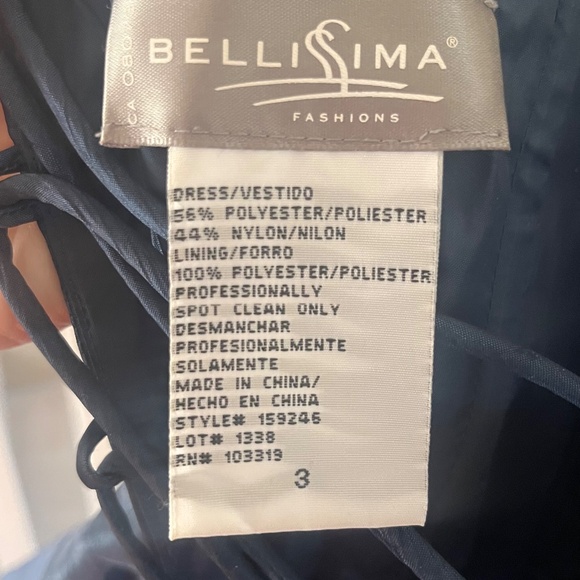 Strapless Navy Blue Formal Dress - Picture 5 of 5